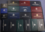 Empty Commemorative Boxes w/Certs - No Coins - 114pc Stock Bulk Lot