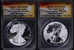 2012-S Silver American Eagle $1 ANACS PR70 DCAM 1st Day Issue 2 Coin Set Rev PR
