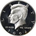 2002-S Kennedy Half Dollar Silver Proof NGC PF70 UCAM Superb Eye Appeal