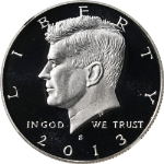 2013-S Kennedy Half Dollar Silver Proof NGC PF70 UCAM Superb Eye Appeal