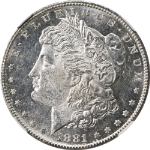 1881-S Morgan Silver Dollar NGC MS62 PL Superb Eye Appeal Strong Strike