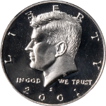 2001-S Kennedy Half Dollar Proof NGC PF70 UCAM Superb Eye Appeal Strong Strike