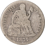 1875-CC Seated Liberty Dime