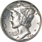 1940-P Mercury Dime - GEMMY