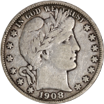 1908-O Barber Half Dollar