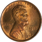 1916-P Lincoln Cent - Choice+