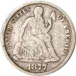 1877-CC Seated Liberty Dime