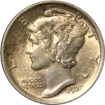 1920-P Mercury Dime - Split Bands
