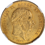 1873 HC CS Denmark Gold 20 Kroner NGC MS62