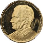 1977 Yugoslavia Gold Medal 25 Gram Josip Broz Tito NGC PF65 Ultra Cameo