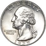 1939-D Washington Quarter