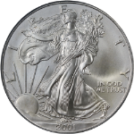 2001 Silver American Eagle $1 PCGS Gem WTC World Trade Ground Zero Recovery #1