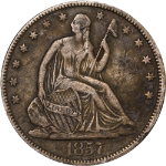 1857-P Seated Half Dollar