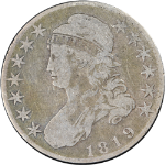 1819 Bust Half Dollar Nice VG 0-112 R.3 Nice Eye Appeal Nice Strike
