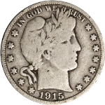 1915-D Barber Half Dollar