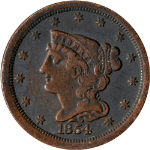 1854 Half Cent