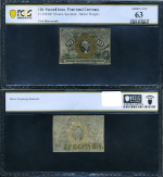 FR. 1244 SP 10 c. 2nd Issue Fractional Obv Specimen Narrow Margins PCGS CH CU63