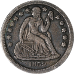 1859-P Seated Liberty Dime