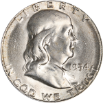 1954-S Franklin Half Dollar