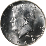 1964-D Kennedy Half Dollar NGC MS66 First Year of Issue Superb Eye Appeal