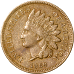 1860 Indian Cent - Pointed Bust