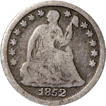 1852-P Seated Liberty Half Dime