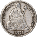 1872-P Seated Liberty Dime