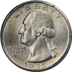 1935-S Washington Quarter PCGS MS63 Nice Eye Appeal Nice Strike