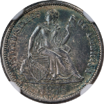 1875-CC Seated Liberty Dime CC Above Bow NGC MS64 Nice Eye Appeal Strong Strike