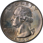 1944-D Washington Quarter PCGS MS66 Nice Luster Strong Strike