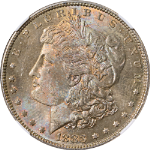 1883-P Morgan Silver Dollar NGC MS64 - Toning