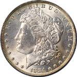 1884-O Morgan Silver Dollar PCGS MS64 - Toning