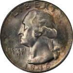 1946-D Washington Quarter PCGS MS66 Nice Eye Appeal Nice Strike - Toning