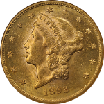 1892-S Liberty Gold $20 NGC MS62 Superb Eye Appeal Strong Strike