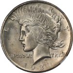 1921 Peace Dollar High Relief NGC MS63 Nice Eye Appeal Nice Strike