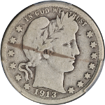 1913-S Barber Quarter PCGS VG08 Key Date Decent Eye Appeal Nice Strike
