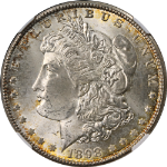 1898-O Morgan Silver Dollar NGC MS64 - Toning