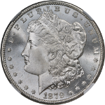 1879-S Morgan Silver Dollar CAC Sticker NGC MS67 Blazing White Gem