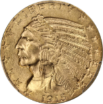 1915-P Indian Gold $5 PCGS MS63 Superb Eye Appeal Strong Strike