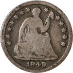 1849-P Seated Liberty Half Dime