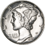 1937-P Mercury Dime