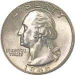 1946-D Washington Quarter