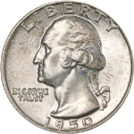 1950-P Washington Quarter