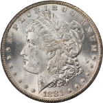 1881-CC Morgan Silver Dollar PCGS MS63 Great Eye Appeal Strong Strike