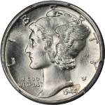 1944-D Mercury Dime PCGS MS66 FB Superb Eye Appeal Strong Strike