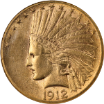 1912-S Indian Gold $10 NGC AU58 Nice Eye Appeal Nice Strike