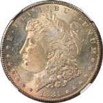 1881-S Morgan Silver Dollar NGC MS66 - Toning