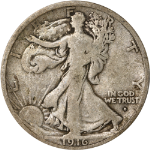 1916-D Obverse Walking Liberty Half