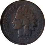 1877 Indian Cent ANACS G4 Key Date Nice Eye Appeal Nice Strike