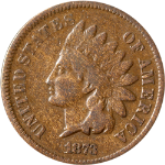 1873 Indian Cent - Open &#39;3&#39;